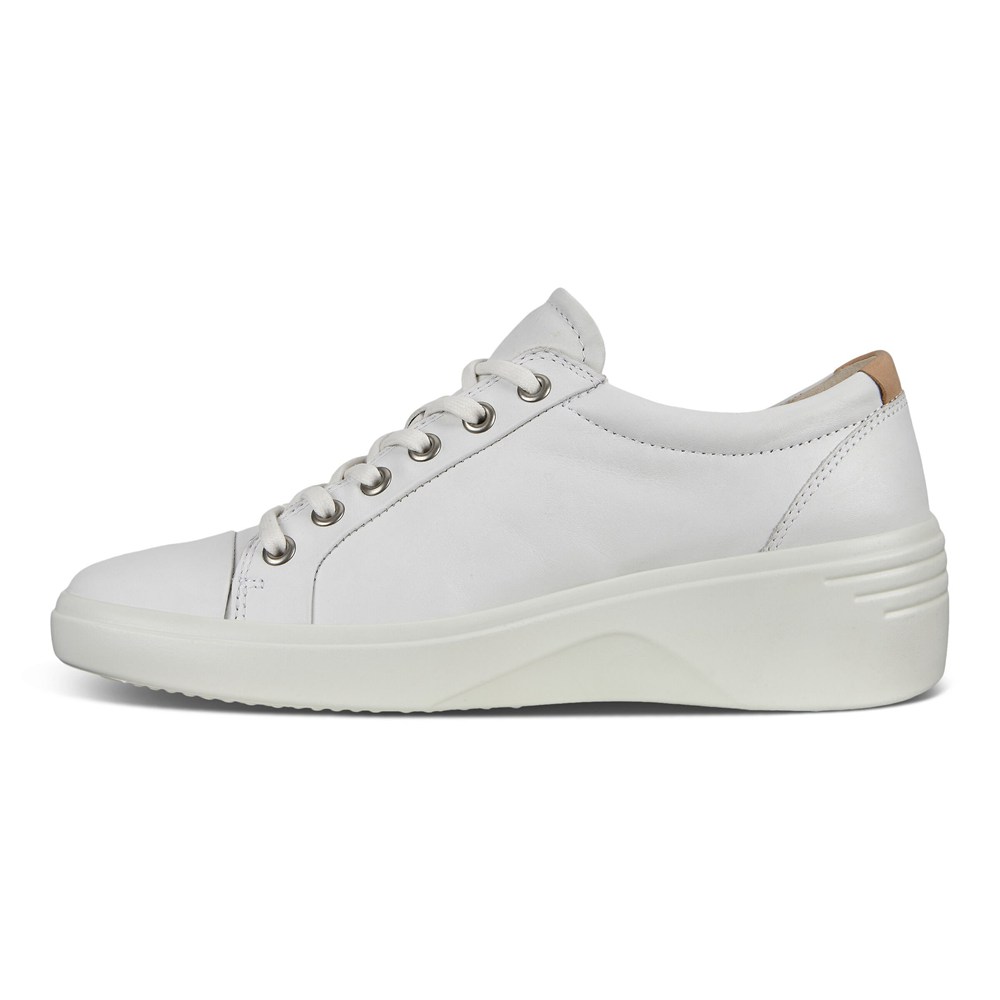 ECCO Womens Sneakers White - Soft 7 Wedge - WTI-810495